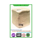 2 Kg Doğal Seramik Hamuru, Kil Çamuru, Beyaz Seramik Hamuru Oyun Hamuru Kil Çamuru 2 X 1000 Gr