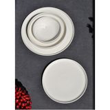 2 Kişilik 8 Parça Porselen Yemek Takımı Lena - Porselen Tabak Yemek Seti