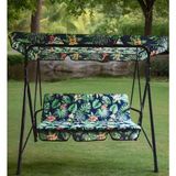 2 Kişilik Lüks Salıncak Kılıf Seti Süngersiz Yaprak Desen 130 * 45 - 0,6 x 19 x 29 cm - Çok Renkli