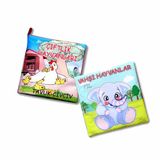 2 Kitap Çiftlik Hayvanlar Ve Vahşi Hayvanlar Kumaş Sessiz Kitap T058 T111 - Bez Kitap