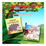 2 Kitap Tox Çiftlik Hayvanlar ve Orman Hayvanları Kumaş Sessiz Kitap T058 T055 - Bez Kitap , Eğitici Oyuncak , Yumuşak ve Hışırtılı