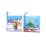 2 Kitap Tox İngilizce Kışlık Giysiler ve Deniz Canlıları Kumaş Sessiz Kitap E124 E122 - Bez Kitap , Eğitici Oyuncak , Yumuşak ve Hışırtılı