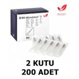 (2 Kutu 200 Adet) Bd Microlance 3 Mezoterapi İğnesi Ucu 30G
