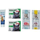 2 Kutu Dr.sed Kedi Bakım Damlası+Ans Multivitaminli Kedi Ödülü +2 'li Motto Kedi Ödülü