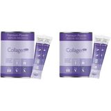 2 Kutu Powder Collagen 300G, 5 Tip Toz Kolajen 10.000MG x 30 Şase & Multivitamin Çilek Aromalı