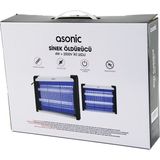 2 Ledli Sinek Öldürücü Cız Makine 4W - 2000V 30M2 Etkinlik Alanı AS-A28