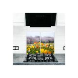 2' li 30x52 cm Cam Ocak Koruyucu Cam Kesme Tahtası Model 193