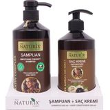 2 Li 600 Ml Dogal Keratin Bakim Sampuan Natural Sampuan 500 Ml Siyah Sarimsak Sac Kremi