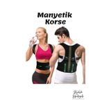 2 Li Avantaj Paketi Spor Manyetik Dik Durus Korsesi Bel Omuz Kamburluk Onleyici Sirt Kemeri Aparati
