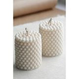 2 Li Bubble Silindir Mum Kokulu Pearl Vegan Mum - Seçenek 1
