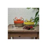 2 li kapaklı sepet hasır sepet kapaklı hasır sepet organizer saklama kutusu handmade düzenleyici OZLEM1640