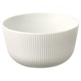 2 Li Kase Seti Beyaz Renk MeridyenDukkan 13 cm Zarif-Modern Salata,Yemek Kasesi