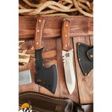 2 Li Outdoor Balta Bıçak Set Kamp Baltası Bıçak Şef Bıçağı Budama Baltası Lzout1