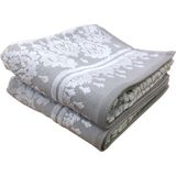 2 Li Özdilek %100 Pamuk Tappeto El Yüz Havlusu 50 x 90 - Gri