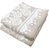 2 Li Özdilek %100 Pamuk Tappeto El Yüz Havlusu 50 x 90 - Krem