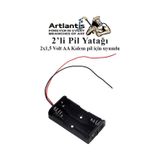 2 Li Pil Yatagi Deney 10 Adet Pil Yuvasi Pil Kutusu Aa Kalem Kalin Pil 2X1,5 Volt Yayli Pil Yuvasi