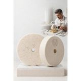 2 Lİ Polisaj Keçesi 80mm | Sert Yün Disk | Metal, Altın, Gümüş için Ayna Parlaklığı 723185