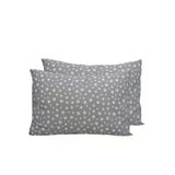2 Li Ranforce Pamuk Standart 50X70 Yastık Kılıfı Gri Yıldız
