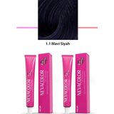 2 Li Set Premium 1.1 Mavi Siyah - Kalıcı Krem Saç Boyası 2 x 50 G Tüp - Organik