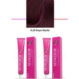 2 Li Set Premium 4.20 Koyu Viyole - Kalıcı Krem Saç Boyası 2 x 50 G Tüp - Organik