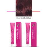 2 Li Set Premium 55.46 Büyüleyici Kızıl - Kalıcı Krem Saç Boyası 2 x 50 G Tüp Nemere