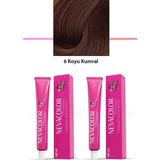 2 Li Set Premium 6 Koyu Kumral - Kalıcı Krem Saç Boyası 2 x 50 G Tüp - Organik