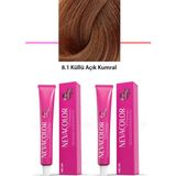 2 Li Set Premium 8.1 Küllü Açık Kumral - Kalıcı Krem Saç Boyası 2 x 50 G Tüp Nemere