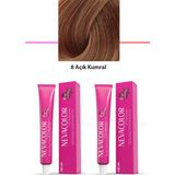 2 Li Set Premium 8 Açık Kumral - Kalıcı Krem Saç Boyası 2 x 50 G Tüp Nemere