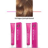 2 Li Set Premium 9.0 Yoğun Çok Açık Kumral - Kalıcı Krem Saç Boyası 2 x 50 G Tüp Nemere