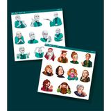 2 Li Sticker Set Harry Potter Karakterleri Emoji Süsleme Etiket Çıkartmaları Karakter Emoji Seti Telefon Etiketi