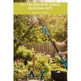 2 Li Teleskopik Şarjlı Budama Seti Testere+ Makas