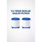 2 Li Yedek Musluk Başlığı Filtresi Su Arıtıcı Kireç Ve Tortu Önleyici, Evrensel Uyumlu 2 Adet
