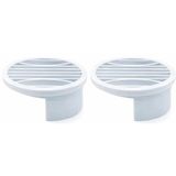 2 Li Yuvarlak Gider Süzgeci ve Koku Önleyici Kapak, Banyo, Mutfak, Duş ve Zemin Giderlerinde Kullanıma Uygun, 10 cm Çap, Dayanıklı Plastik, Saç ve Atık Tutucu Izgaralı Tasarım, Kolay Temizlik