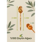 2 Li Zeytin Ağacı Kaşık Seti 32 ve 23 cm El Yapımı, Doğal, Çizmez, Servis ve Pilav Kaşığı - Ahşap