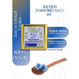 2 Litre Soğuk Sıkım Keten Tohumu Yağı %100 Doğal, Katkısız, Omega-3 Kaynağı 2 L