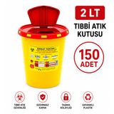 2 LT TIBBİ ATIK KUTUSU 150 ADET