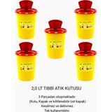 2 Lt Tıbbi Atık Kutusu 5'li
