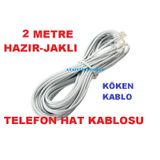 2 Metre 2Mt Telefon Adsl Modem Ara Kablo Köken