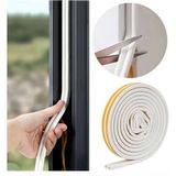 2 Metre Beyaz Pvc Doğrama Kapı Pencere Soğuk Geçirmez Sızdırmaz Izolasyon Fitil Yapışkanlı 1x2=2 mt