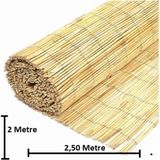 2 Metre x 2,50 Metre Bambu Kamış Hasır Çit Gölgelik - 2 x 2,50 m