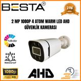 2 MP 1080P AHD 4 ATOM WARM LED SU GEÇİRMEZ DIŞ MEKAN GÜVENLİK KAMERASI KD-1204