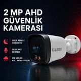 2 Mp Warmled Sesli Ahd Bullet Güvenlik Kamerası – Dahili Mikrofonlu, Renkli Gece Görüşlü