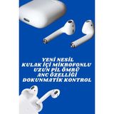 2.nesil Yeni Model Tws Bluetooth Kulaklık Dokunmatik Kontrol Yüksek Ses Kaliteli - Lisinya - Beyaz