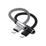 2 Paket iPhone Kulaklık Adaptörü, [Apple MFi Sertifikalı] Yıldırım 3,5 mm Kulaklık/Kulaklık Ses Aux Jak Adaptörü iPhone Aux Adaptör Dongle iPhone 14 13 12 11 Pro Max Plus Mini XR XS 8 iPad iPod için