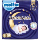 2 Paket Molfix Bebek Bezi Sweet Dreams Junior 5 Numara 58'li - 5 Beden