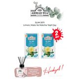 2 Paket Slim Limon, Mate Ve Matcha Yeşil Çay Karışımı 20' Li Ve Oda Kokusu