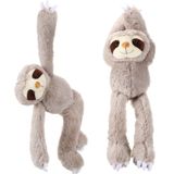 2 Paket Tembel Hayvan Doldurulmuş Asılı 45 cm Üç Parmaklı Tembel Hayvan Peluş Tembel Hayvan Peluş Oyuncak Kanca ve Döngü Eller Gençler Yetişkinler için Hediye Dekorları, Gri