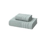 2 Parça Banyo Havlusu Seti Pamuklu Sude 70x140 + 50x85 Cm (Yeşil)
