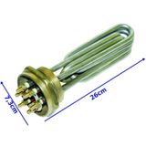 2" Parmak Krom Kafalı Kazan (Tolon) Tank Isıtıcı Rezistansı 7500 Watt