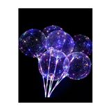 2 Pilli 3 Fonksiyonlu İsikli Balon Transparent Led Şeffaf Balon Çubuklu